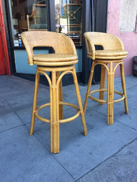 If You Like Pi a Coladas Vintage Rattan Bar Stools Casa